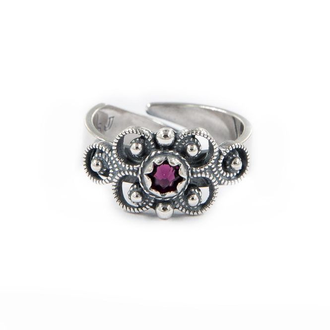 Hovedbilde 550764 - Ring filigran med lilla sten Jubileum