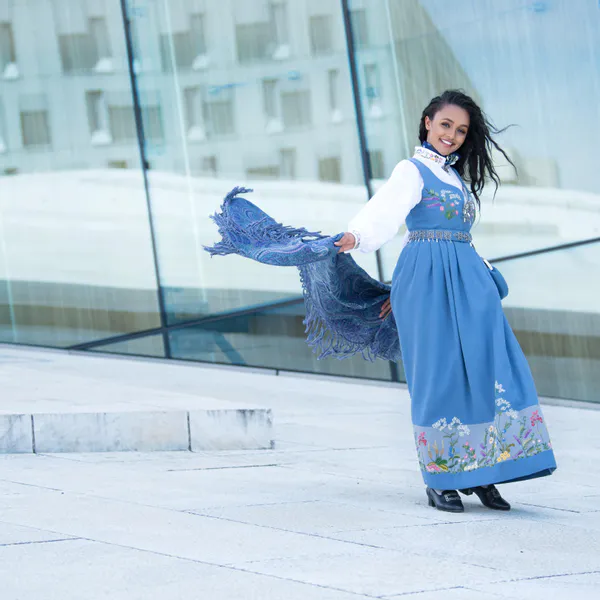 Hovedbilde Oslobunad dame - lyseblå 